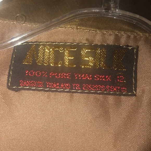 Nice silk Vintage Jacket Size 12 - Picture 8 of 8